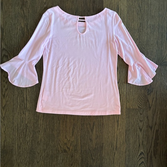 Lilly Pulitzer Fontaine Pink Bellsleeve Soft Top🌸 - Picture 6 of 10
